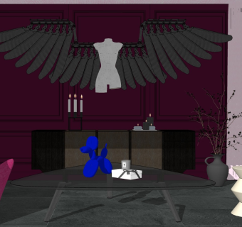 精品客厅设计家具模型 (80)